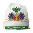 Unisex Bonnet Knit Hat Men Women Haiti Coat Of Arms Street