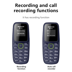 Telephone Low Radiation Automatic Call Recording Dual SIM Small Cell Phone