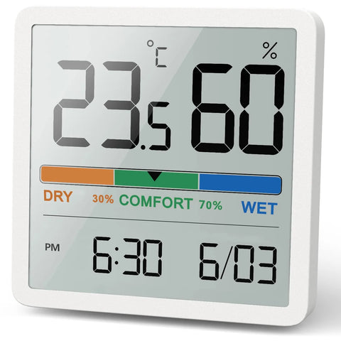 Digital Thermometer Hygrometer Sensor Gauge Weather Station