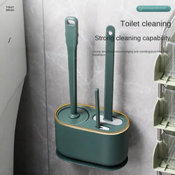 Toilet Brush Silicone Free Wall Mounted Multi-functional
