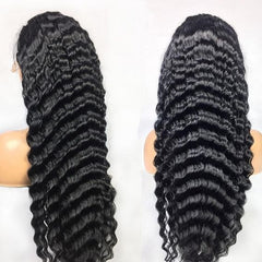 Lace Frontal Wig 18-32inch Deep Wave Closure Wig Brazilian
